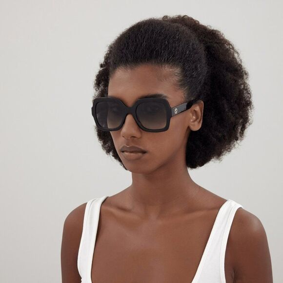 NEW Gucci GG1337S 001 Black Gradient Grey Square Women Sunglasses GG 1337S main image 9